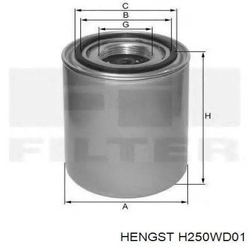 6100818 Ford filtro de aceite