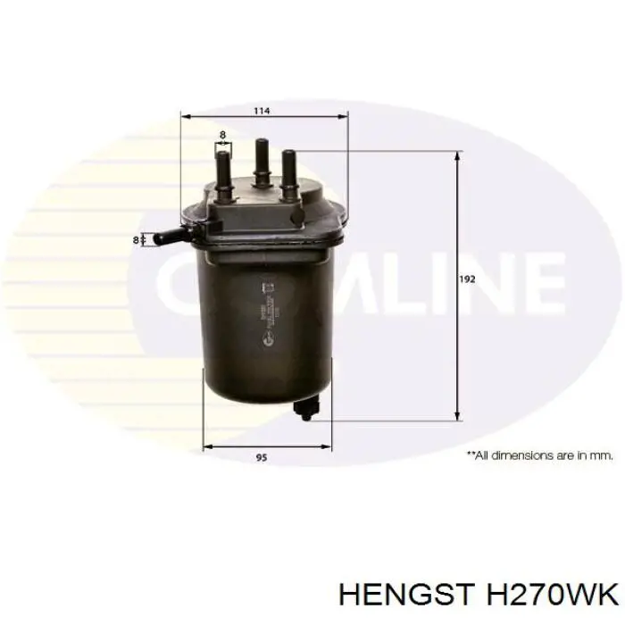 Filtro de gasoil Renault (RVI) 8671017372