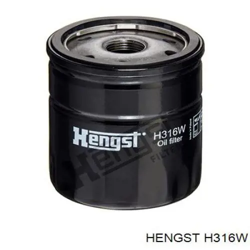 H316W Hengst filtro de aceite