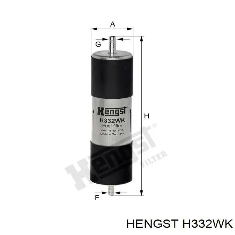 H332WK Hengst filtro combustible