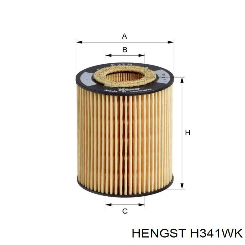 H341WK Hengst filtro combustible