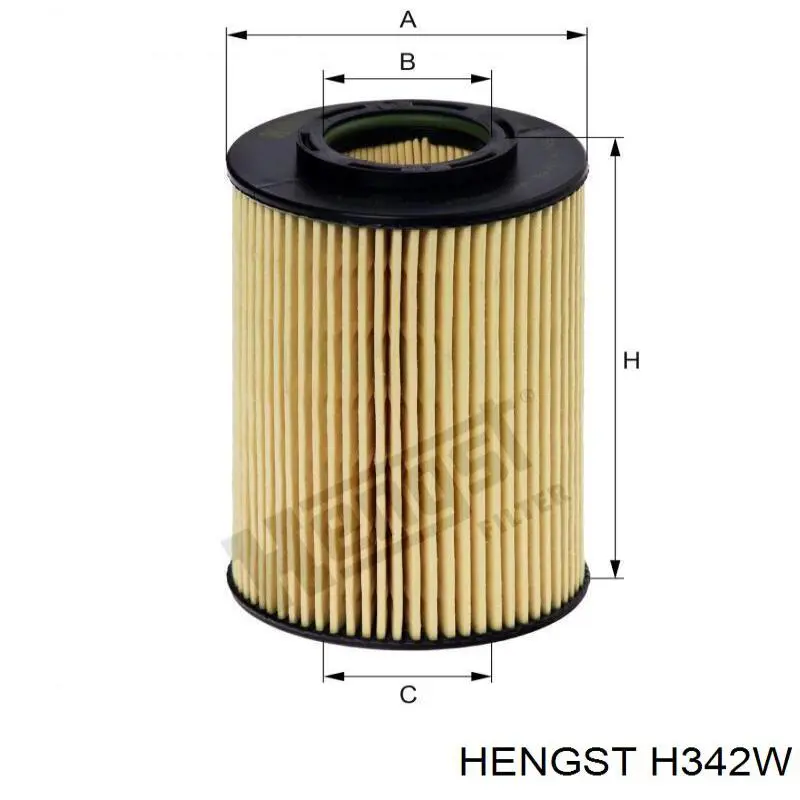 H342W Hengst filtro de aceite