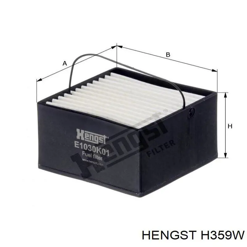 Filtro de aceite H359W Hengst