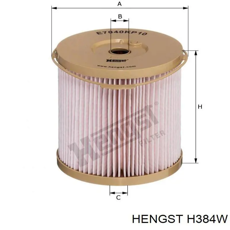 H384W Hengst Filtro aceite