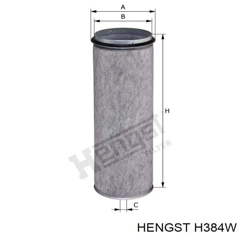 Filtro de aceite H384W Hengst