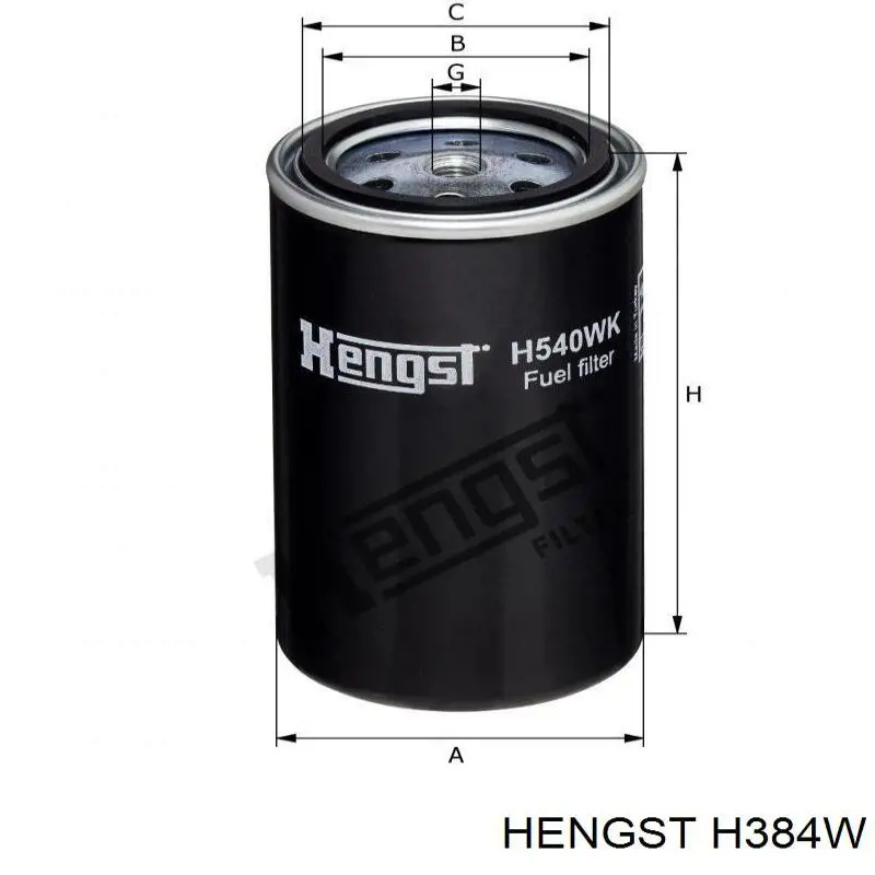 H384W Hengst filtro de aceite