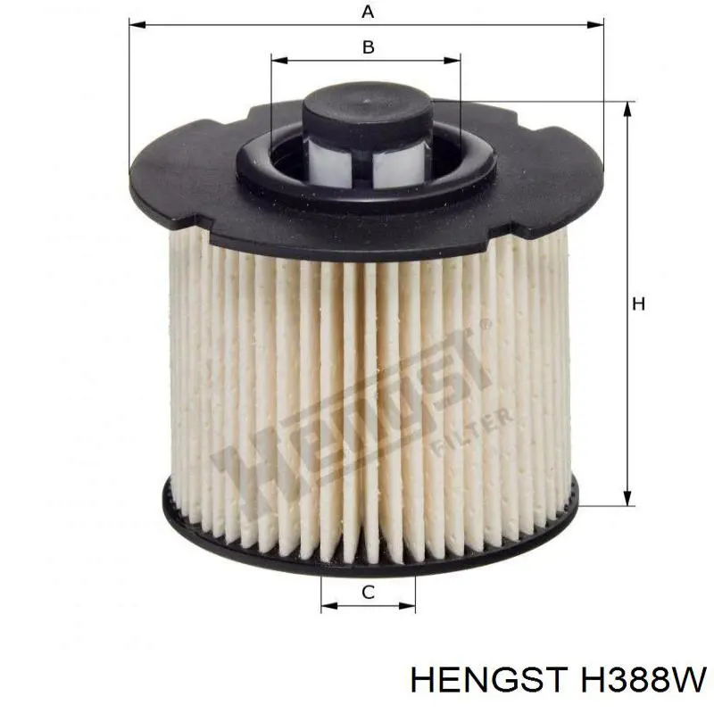 Filtro de aceite H388W Hengst