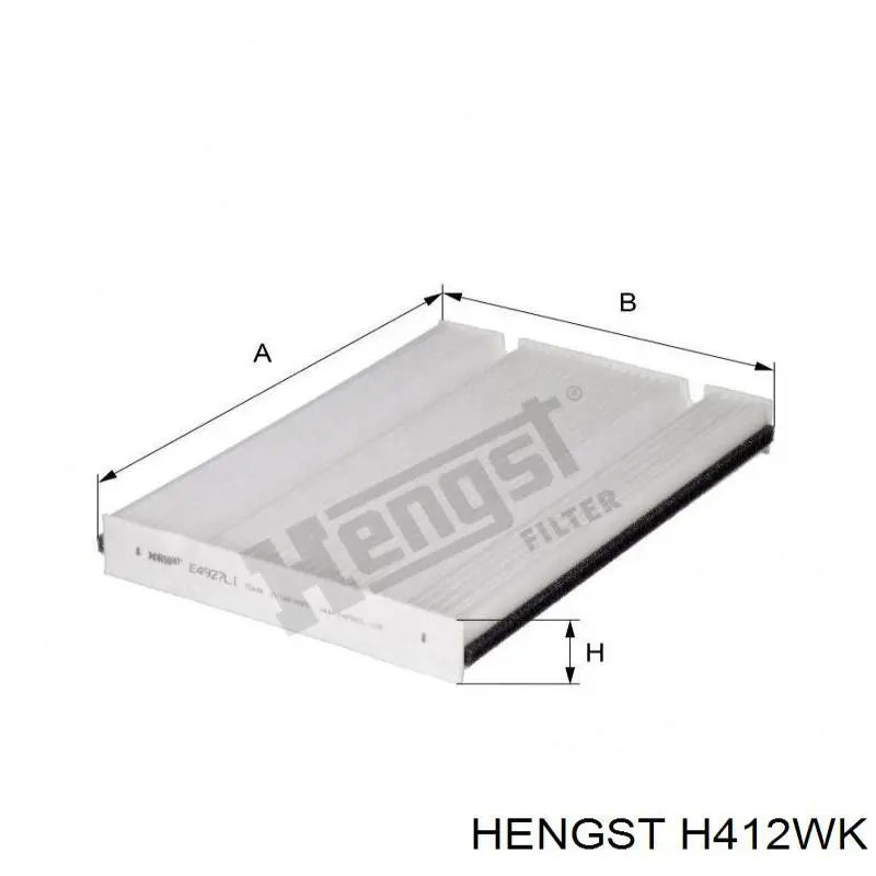 Filtro de gasoil Hengst H412WK