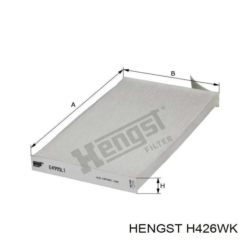 H426WK Hengst filtro combustible