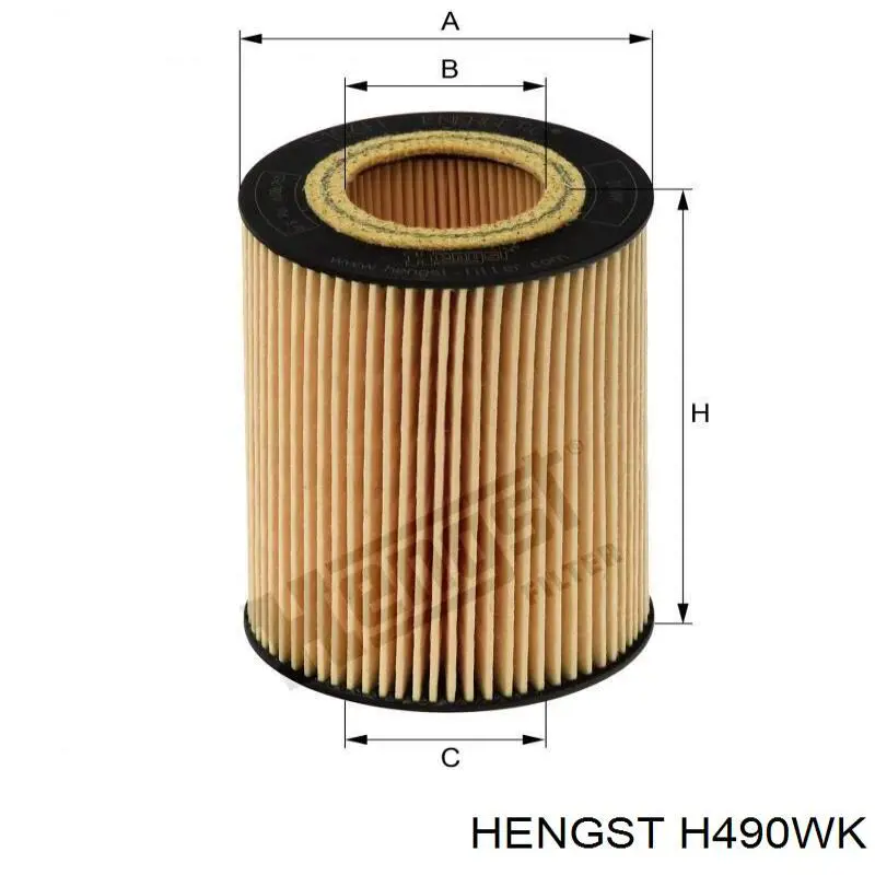 H490WK Hengst filtro de combustible