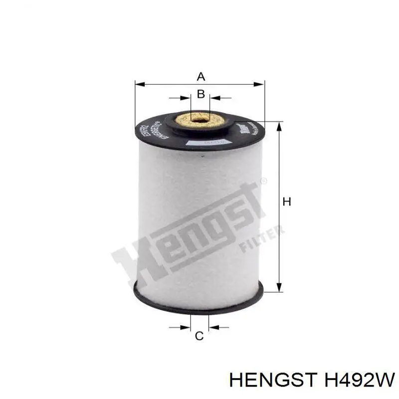 Filtro de aceite H492W Hengst