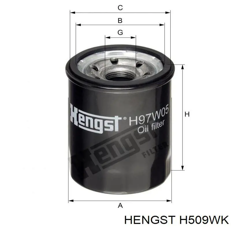 Filtro de gasoil Hengst H509WK