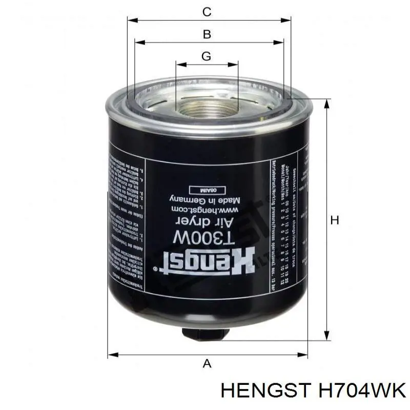 Comprar H704WK Hengst Filtro diesel