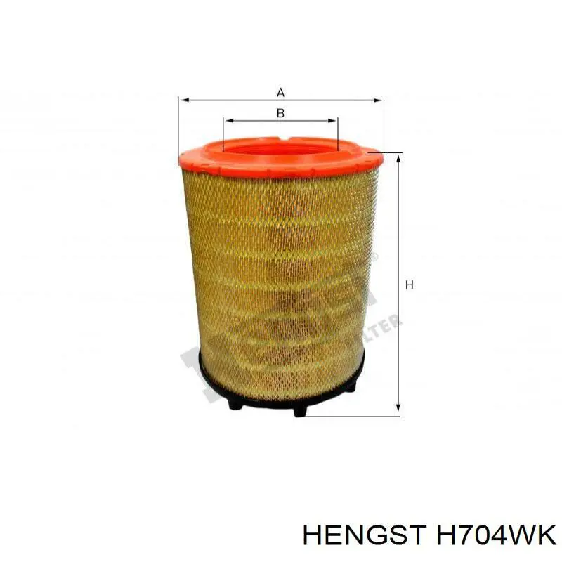 Filtro de combustible H704WK Hengst