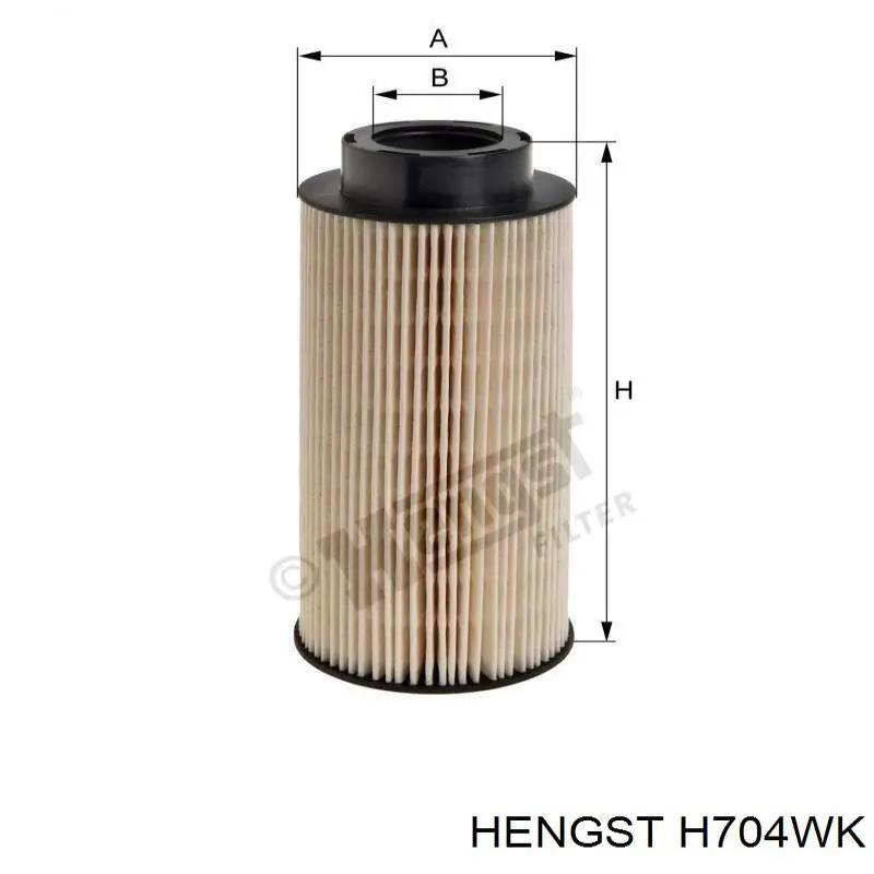 Filtro de gasoil Hengst H704WK