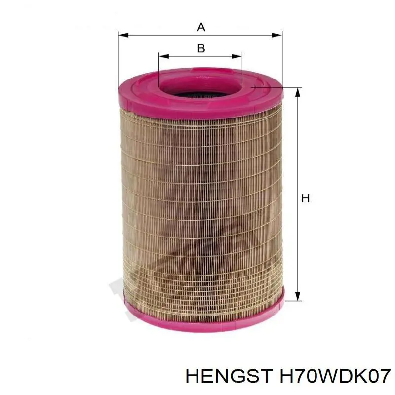 H70WDK07 Hengst filtro de combustible