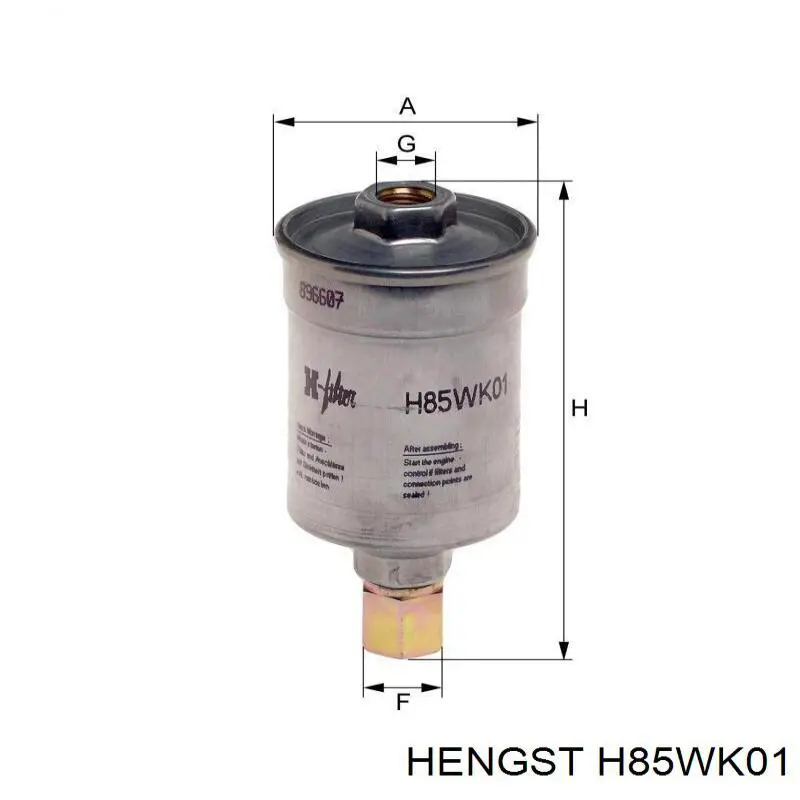 H85WK01 Hengst filtro combustible