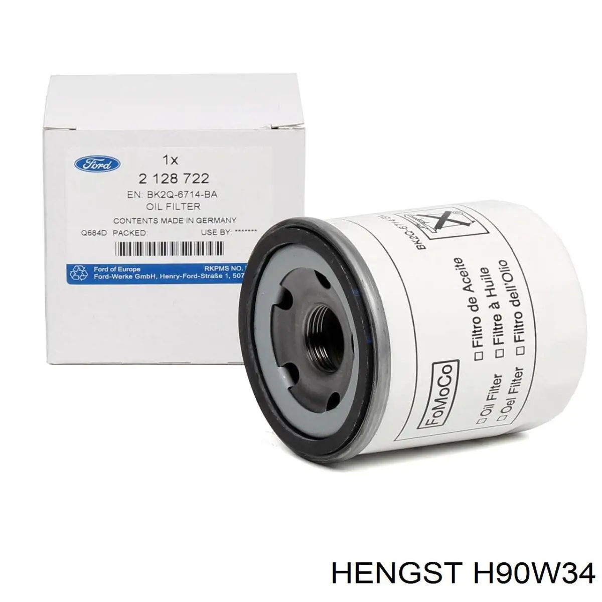 Filtro de aceite H90W34 Hengst