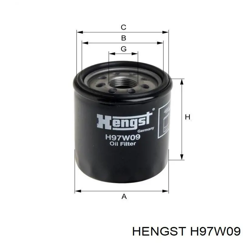 1109P4 Peugeot/Citroen filtro de aceite