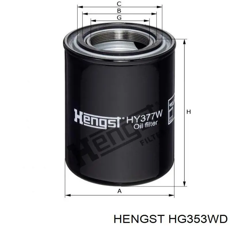 Filtro del sistema hidráulico HF28853 Fleetguard