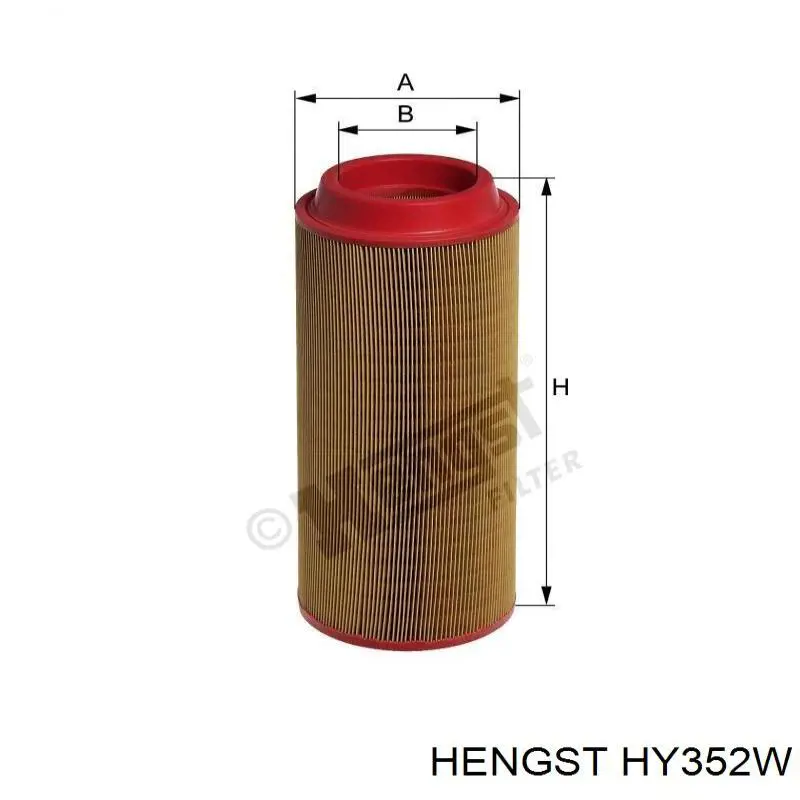 Filtro del sistema hidráulico HY352W Hengst