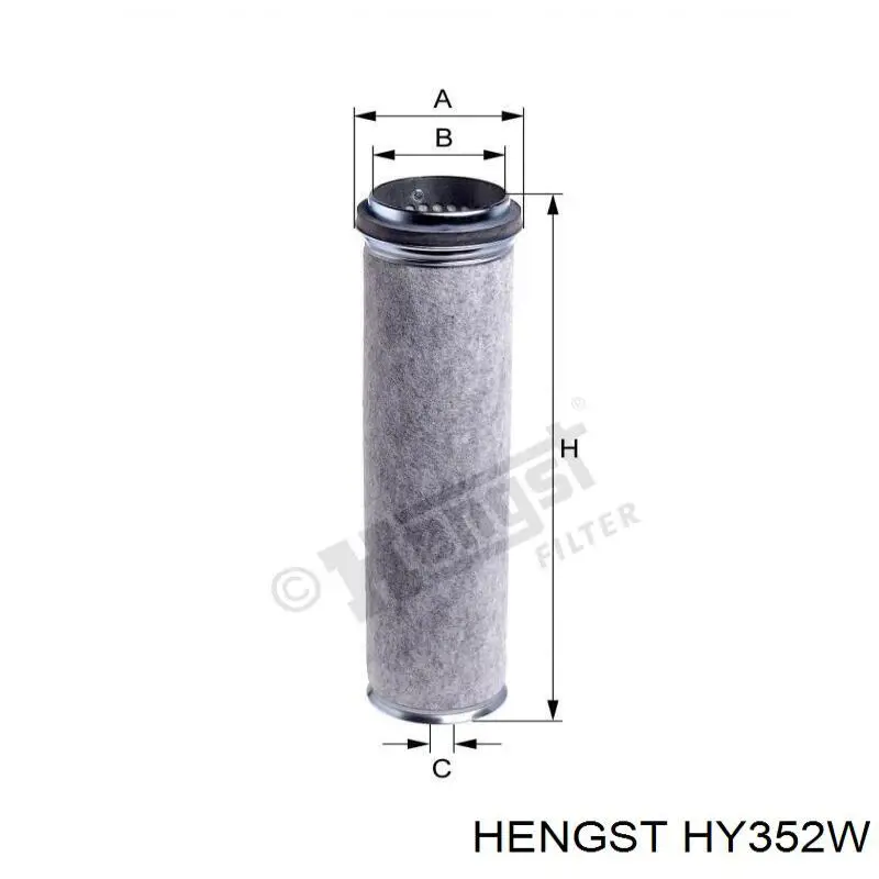 Filtro del sistema hidráulico Hengst HY352W