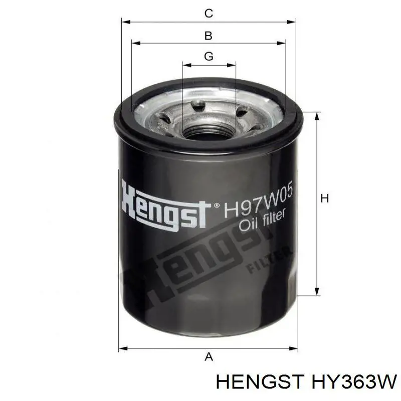 HY363W Hengst filtro hidráulico