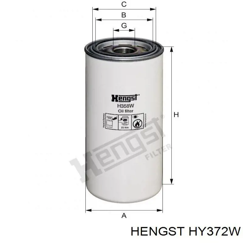 Filtro del sistema hidráulico 51621 WIX