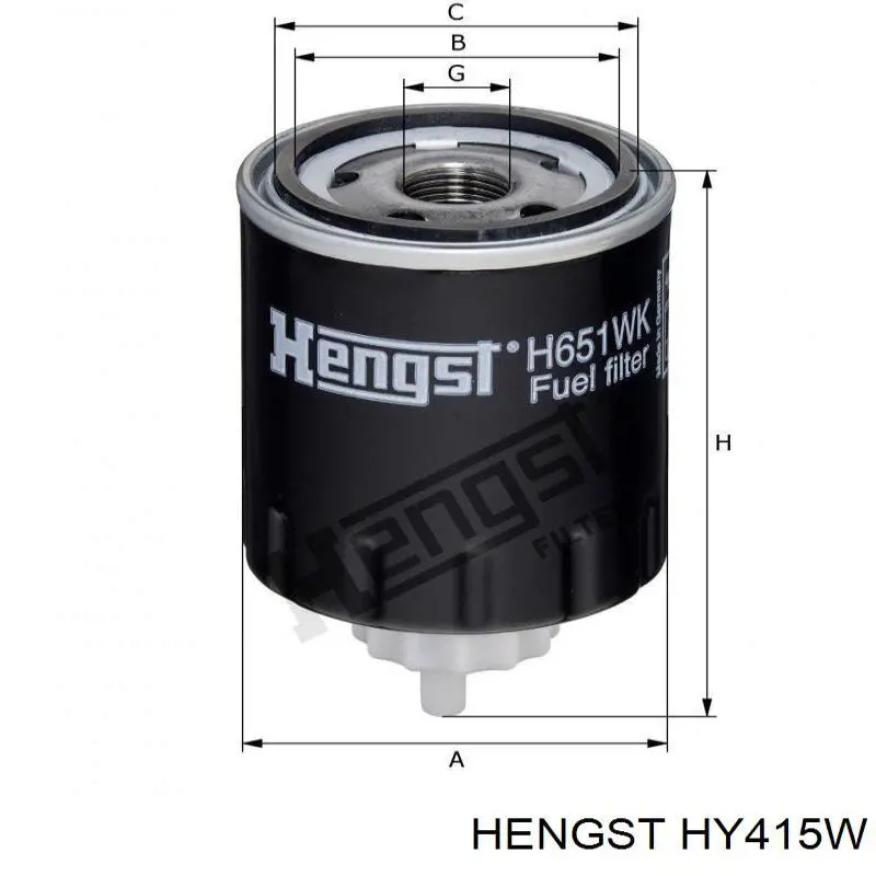 HY415W Hengst filtro hidráulico