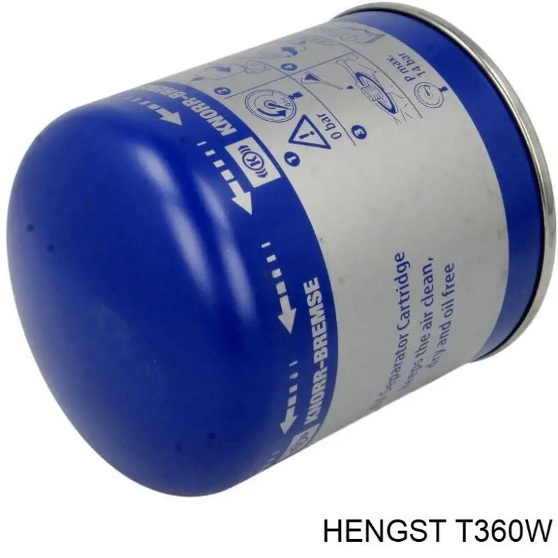 Filtro del secador de aire (separador de agua y aceite) (CAMIÓN) HENGST T360W