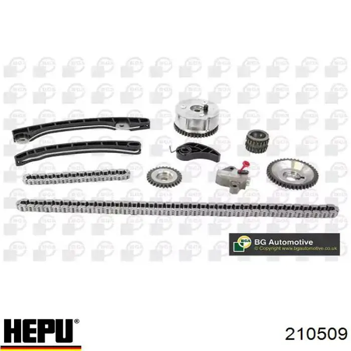Kit de montaje de la cadena de distribución  Hepu 210509