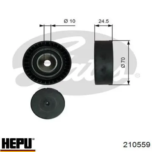 Kit de cadena de distribución 51377 Metalcaucho