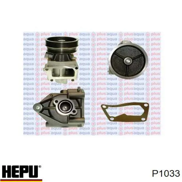 Motor de agua, completo con caja Hepu P1033