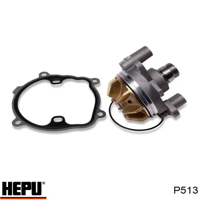 Motor de agua, completo con caja Hepu P513