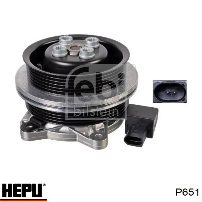 P651 Hepu Bomba refrigerante coche