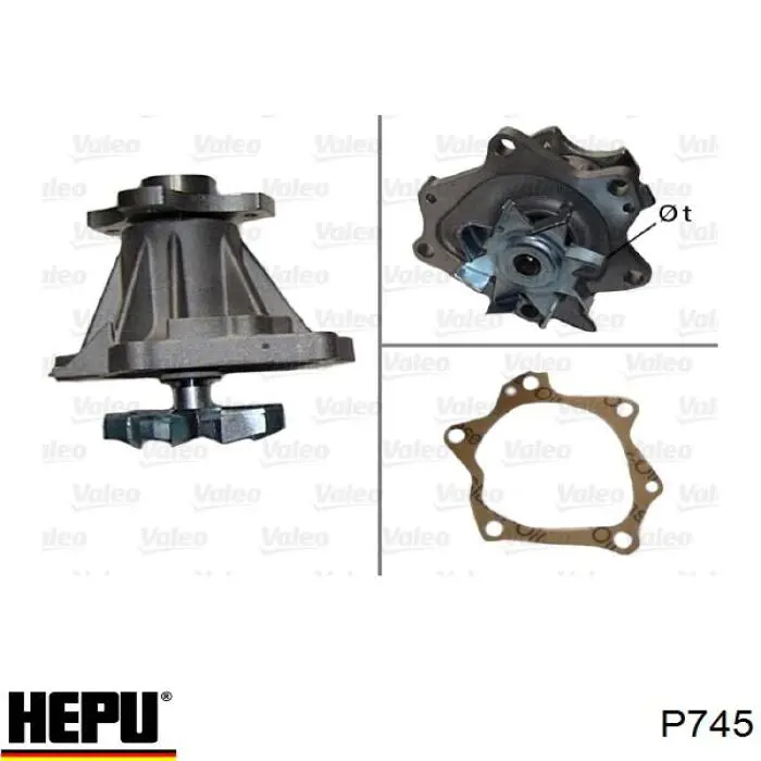 Comprar P745 Hepu Bomba de agua para motor