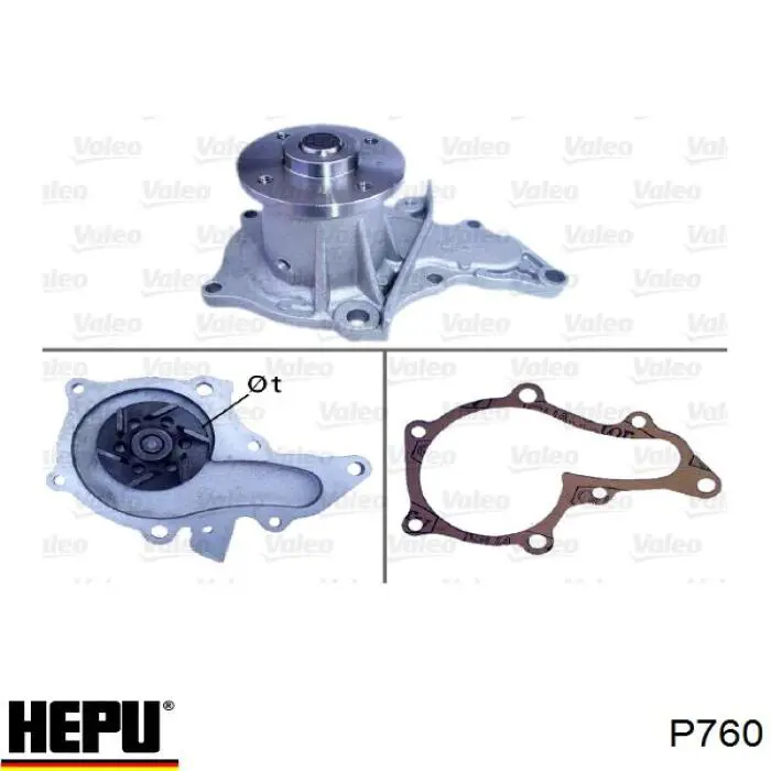 Bomba de agua de refrigeración con carcasa Hepu P760 precio, desde 38,00 EUR
