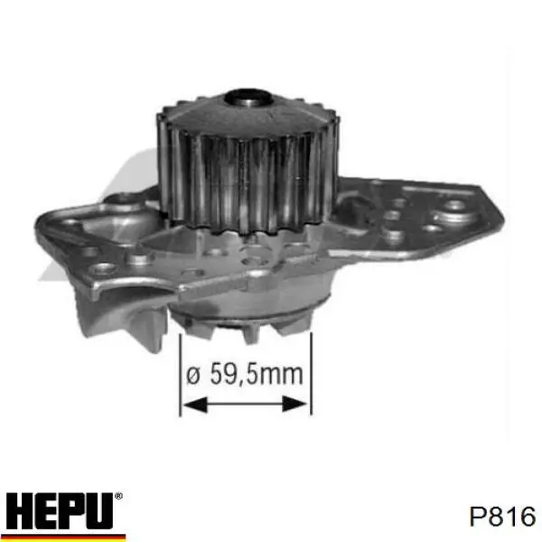Comprar P816 Hepu Bomba de agua para motor