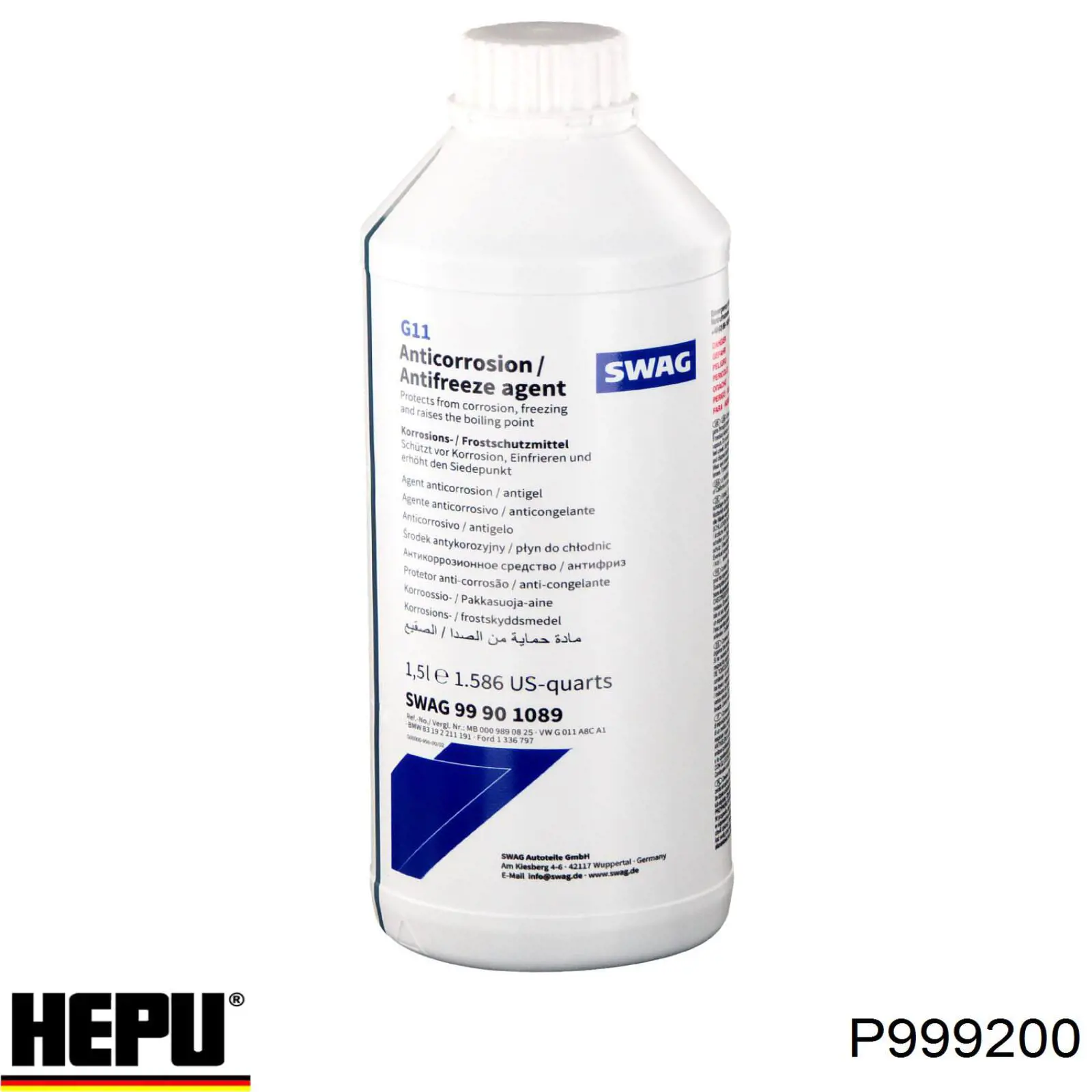Antifreeze (Coolant) Hepu P999200 precio, desde 529,03 EUR