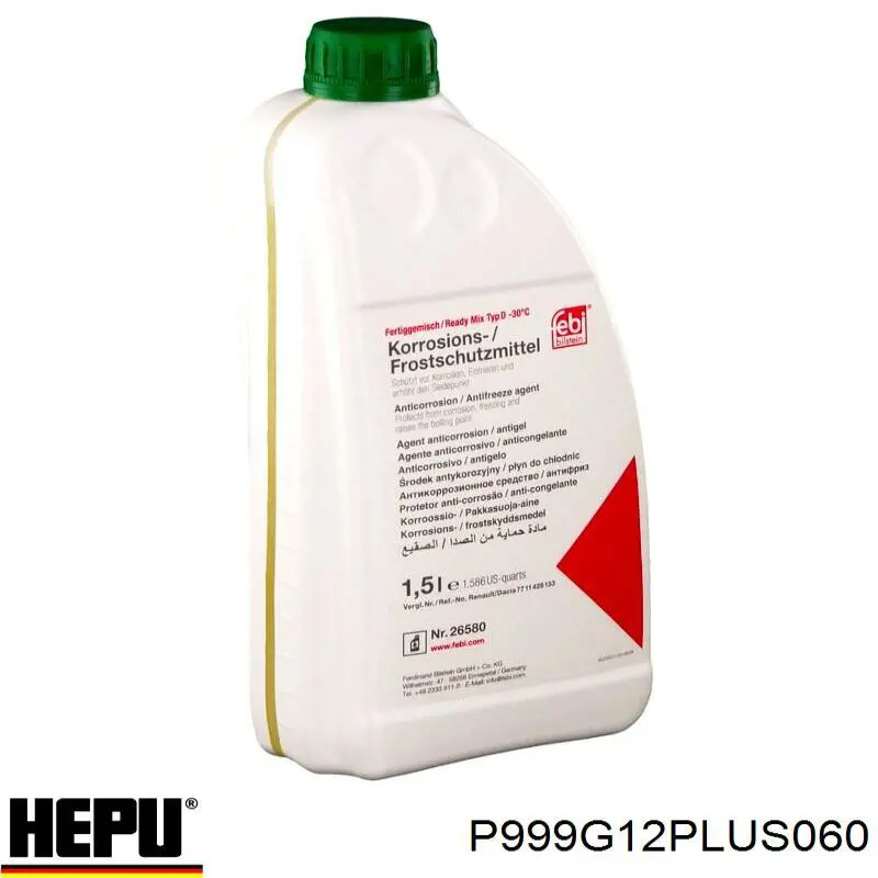 Anticongelante  Hepu P999G12PLUS060