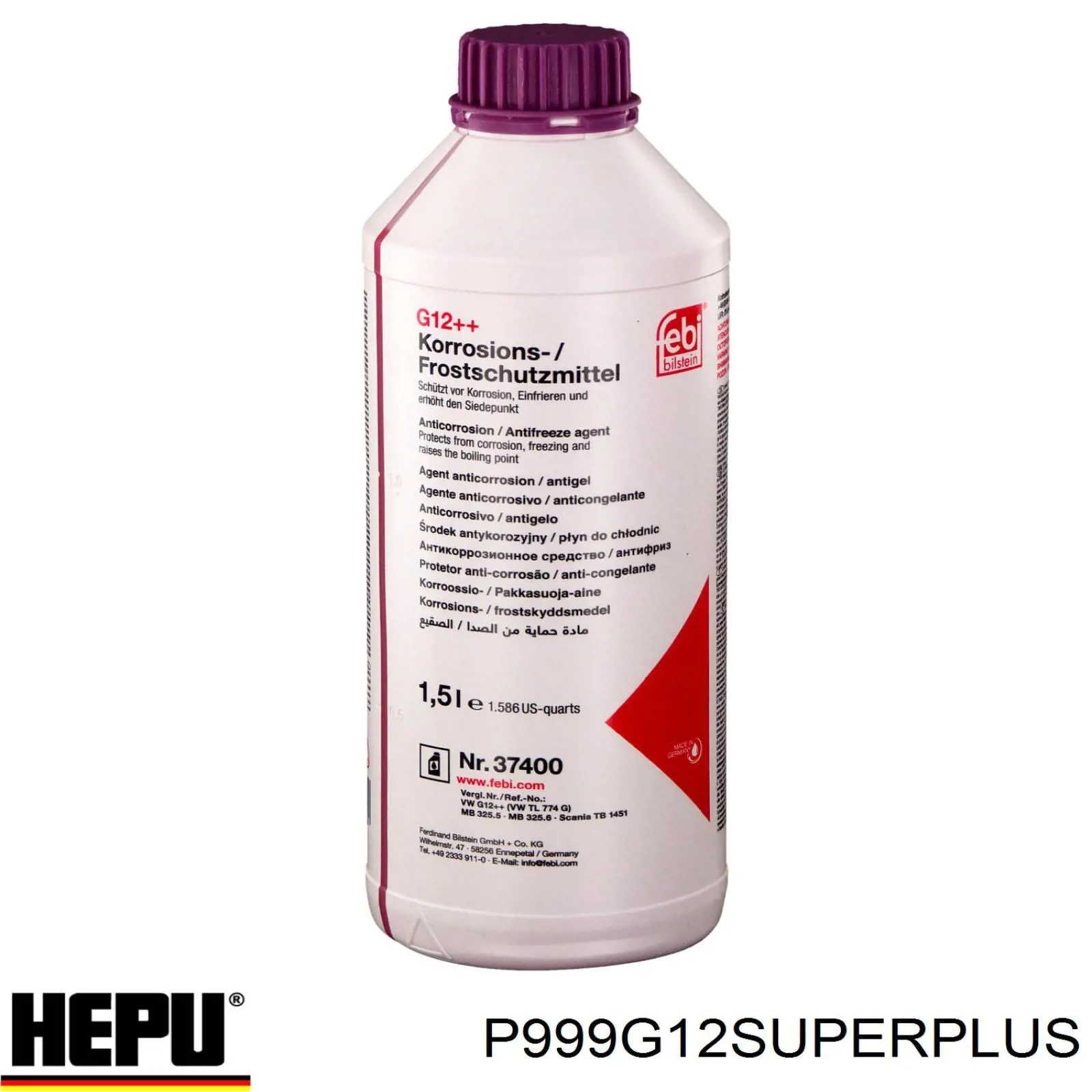 Comprar P999G12SUPERPLUS Hepu Liquido anticongelante 