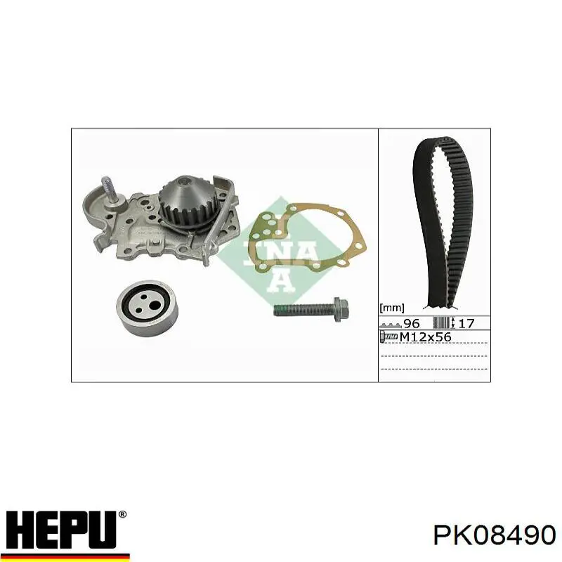 Juego de correas dentadas Hepu PK08490 precio, desde 97,68 EUR