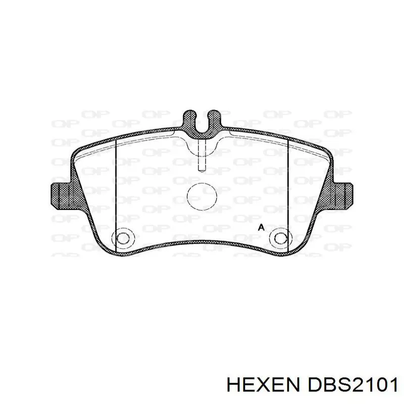 DBS2101 Hexen pastillas de freno delanteras