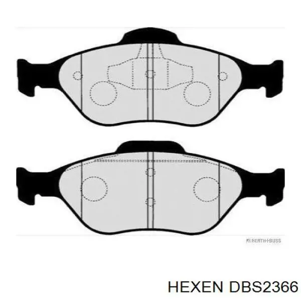 DBS2366 Hexen pastillas de freno delanteras