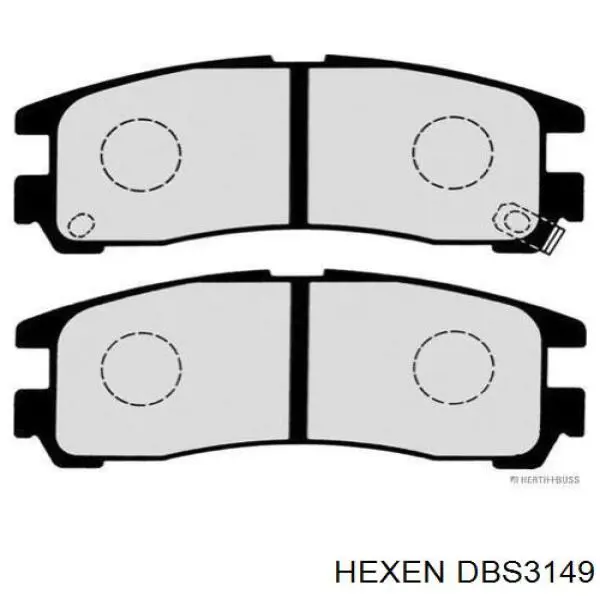 DBS3149 Hexen pastillas de freno traseras