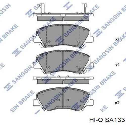 Zapatas de freno SA133 Hi-q
