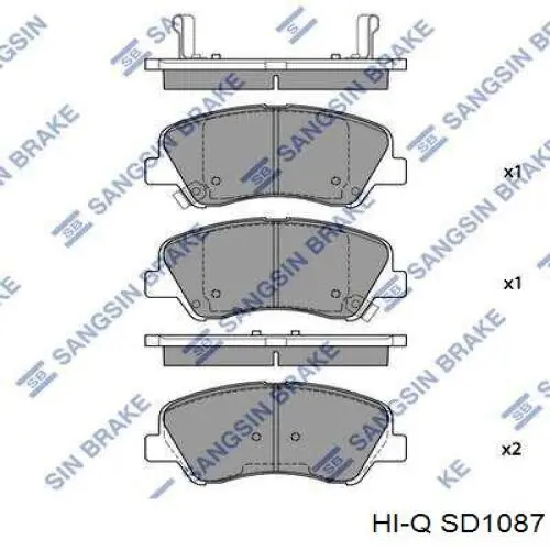 SD1087 Hi-q disco de freno trasero