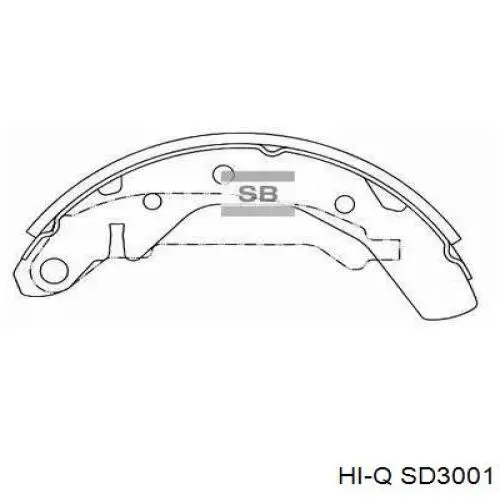 SD3001 Hi-q disco de freno delantero