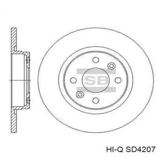 Frenos delanteros Hi-q SD4207 precio, desde 41,41 EUR