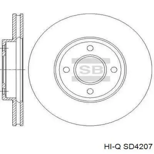 Comprar SD4207 Hi-q Freno de disco delantero
